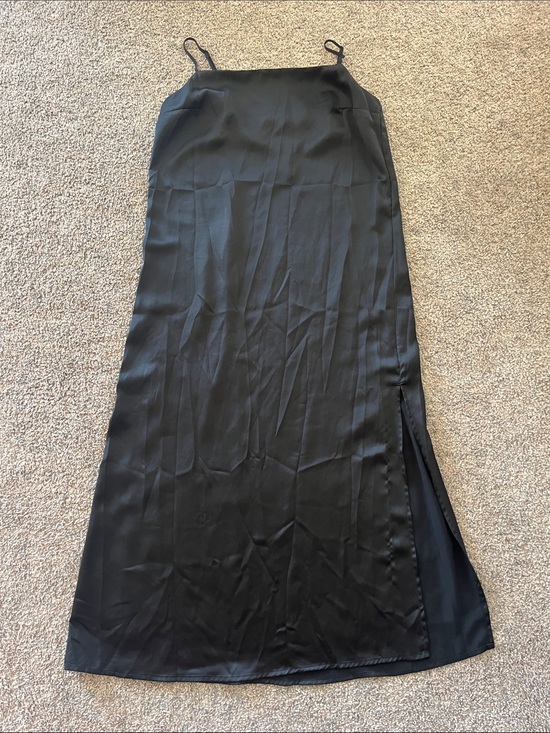 H&M Dresses & Skirts - H&M Black Maxi Slip Dress with Side Slits
